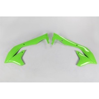 UFO Green Radiator Shrouds for Kawasaki KXF 450 2016-2018
