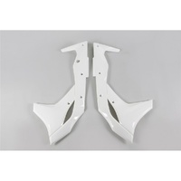 UFO White Radiator Shrouds for Kawasaki KXF 250 2017-2020