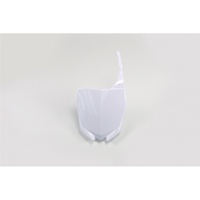 UFO White Front Number Plate for Yamaha YZ 250 2015-2021