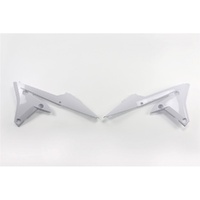 UFO White Radiator Shrouds for Yamaha WRF 250 2015-2019