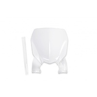 UFO White Front Number Plate for Yamaha YZF 250 2019-2023