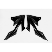 UFO Black Radiator Shrouds for Suzuki RMZ 450 2018-2025