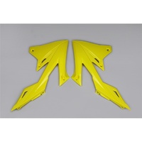 UFO Yellow Radiator Shrouds for Suzuki RMZ 450 2018-2025