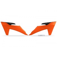 UFO Orange Radiator Shrouds for Ktm EXC-F 450 2024-2025