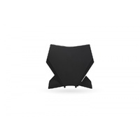 UFO Black Front Number Plate for Ktm SX 300 2023-2025