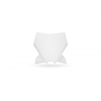 UFO White Front Number Plate for Ktm SX 250 2023-2025