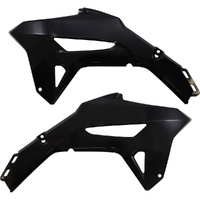 UFO Black Radiator Shrouds for Honda CRF 450R 2021-2024