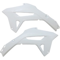 UFO White Radiator Shrouds for Honda CRF 450R 2021-2024