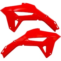 UFO Red Radiator Shrouds for Honda CRF 250R 2022-2024