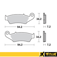 Pro-X Front Brake Pads for Honda CRF250 X  2004-2017