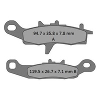 Pro-X Front Brake Pads for Kawasaki KSF450  (Right) 2008-2009