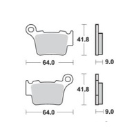 Pro-X Rear Brake Pads for KTM 450 EXC-R 2008-2011