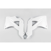 UFO White Radiator Shrouds for GasGas EC 250 2010-2011