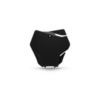 UFO Black Front Number Plate for GasGas EX-F 350 2021-2023