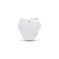 UFO White Front Number Plate for GasGas MC-F 350 2022-2023