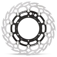 Moto Master 298mm Front Black Left Flame Floating Brake Disc for Fantic XE 125 2021-2025