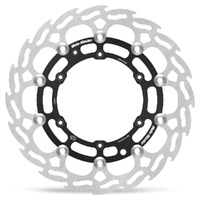 Moto Master 298mm Front Black Left Flame Floating Brake Disc for Husqvarna TX 300 Heritage 2025