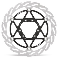 Moto Master 270mm Front Black Left Flame Floating Brake Disc for Tm RACING MX 450 F (4T) 2013-2015