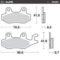 Moto Master Rear Ceramic Brake Pad for Triumph Daytona 1200 1991-1999
