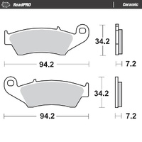 Moto Master Front Left Ceramic Brake Pad for Cpi Sahel 125 2002