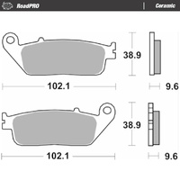 Moto Master Front Left Ceramic Brake Pad for Honda CB 500 F 2013-2021