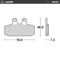 Moto Master Front Left Ceramic Brake Pad for Aprilia Tuareg 600 1986