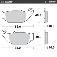Moto Master Rear Ceramic Brake Pad for Cf MOTO 450 CL-C 2024