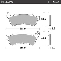 Moto Master Front Left Ceramic Brake Pad for Harley Davidson XL 883 N Sportster Iron 2014-2022