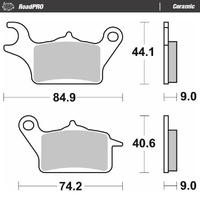 Moto Master Front Left Ceramic Brake Pad for Suzuki Avensis 125 2023-2024