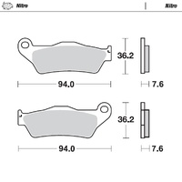 Moto Master Front Right Nitro Brake Pad for KTM 380 XC 1998-2002