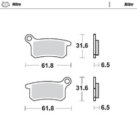 Moto Master Rear Nitro Brake Pad for KTM 65 SX 2009-2022