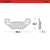 Moto Master Front Right Racing Brake Pad for Polaris Sportsman Touring 570 EPS 2014