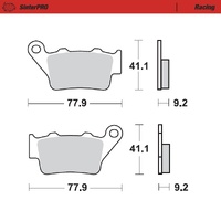 Moto Master Rear Racing Brake Pad for Husqvarna CR 125 1996-2004