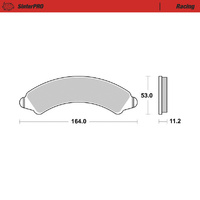 Moto Master Front Left Racing Brake Pad for Polaris RZR XP 4 1000 Turbo 2019-2021