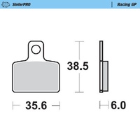 Moto Master Rear Racing GP Brake Pad for GasGas Contact 250 2017