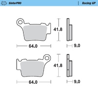 Moto Master Rear Caliper Brake Pad for GasGas MC 65 2023-2025