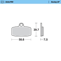 Moto Master Front Left Racing GP Brake Pad for GasGas TXT 250 2012