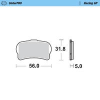 Moto Master Front Left Racing GP Brake Pad for GasGas TXT 300 GP 2018