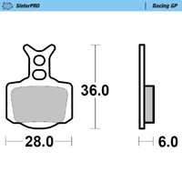Moto Master Front Left Racing GP Brake Pad for GasGas MC-E 3 E-Bike 2023-2025