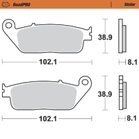 Moto-Master Front Left Sintered Brake Pads for Honda CBR 1000 F 1989-1992