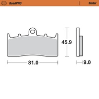 Moto-Master Front Left Sintered Brake Pads for BMW K 1600 GT 2010-2025