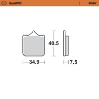 Moto-Master Front Right Sintered Brake Pads for Aprilia RSV 1000 2001-2003