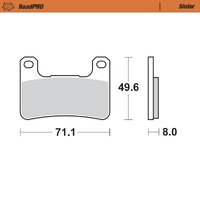 Moto-Master Front Right Sintered Brake Pads for Suzuki M 1800 RBZ Intruder 2017