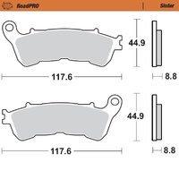 Moto-Master Front Right Sintered Brake Pads for Honda CB 1300 2011-2012