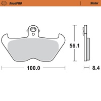 Moto-Master Front Left Sintered Brake Pads for BMW R 1200 C (259C) Independent 2003-2004