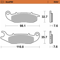 Moto-Master Front Left Sintered Brake Pads for Honda CRF 250 RL Rally ABS 2017-2023