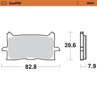 Moto-Master Front Right Sintered Brake Pads for Honda NT 1100 DCT Electronic Suspension 2025