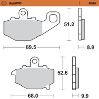 Moto-Master Rear Sintered Brake Pads for Kawasaki ZX-6R Ninja 636 2003-2025