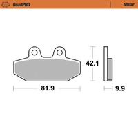 Moto-Master Rear Sintered Brake Pads for Harley-Davidson FXST 107 Softail Standard 2020-2024