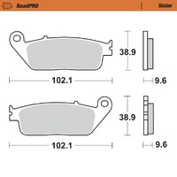 Moto-Master Rear Sintered Brake Pads for Honda CTX 1300 2014-2016